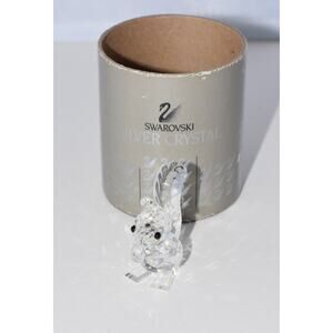 Swarovski Woodland Friends Silver Sparkling Crystal Squirrel Figurine Retired